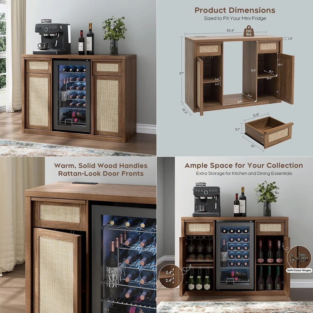 Bar Cabinet with Fridge Included, Modern Bar Cabinet with Storage, Wine amp Liquor Bar Cabinet with Drawer and Adjustable Shelf
Bar Cabinet with Fridge Included, Modern Bar Cabinet with Storage, Wine amp Liquor Bar Cabinet with Drawer and Adjustable Shelf