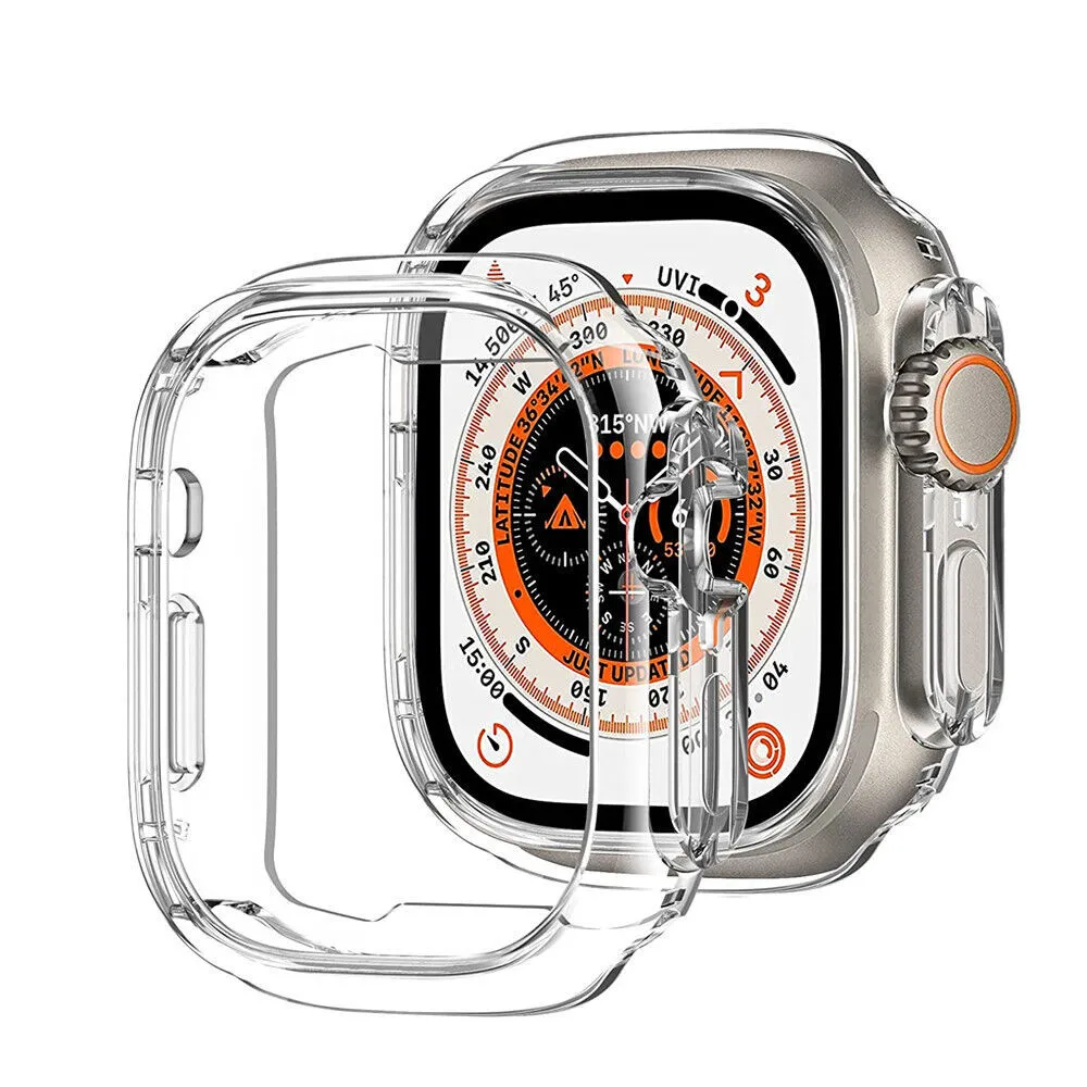 Transparent Frame Wristwatch Case For Apple Watch Ultra 49mm Clear Soft TPU Bumper Cover Soft Protective TPU Frame Cover
Transparent Frame Wristwatch Case For Apple Watch Ultra 49mm Clear Soft TPU Bumper Cover Soft Protective TPU Frame Cover