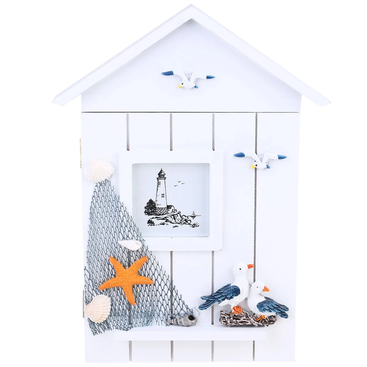 Mediterranean Style Storage Organizer Wall Mounted Wooden House Wooden Key Box Wall Mount House Key Holder Keys Holder Decor
Mediterranean Style Storage Organizer Wall Mounted Wooden House Wooden Key Box Wall Mount House Key Holder Keys Holder Decor