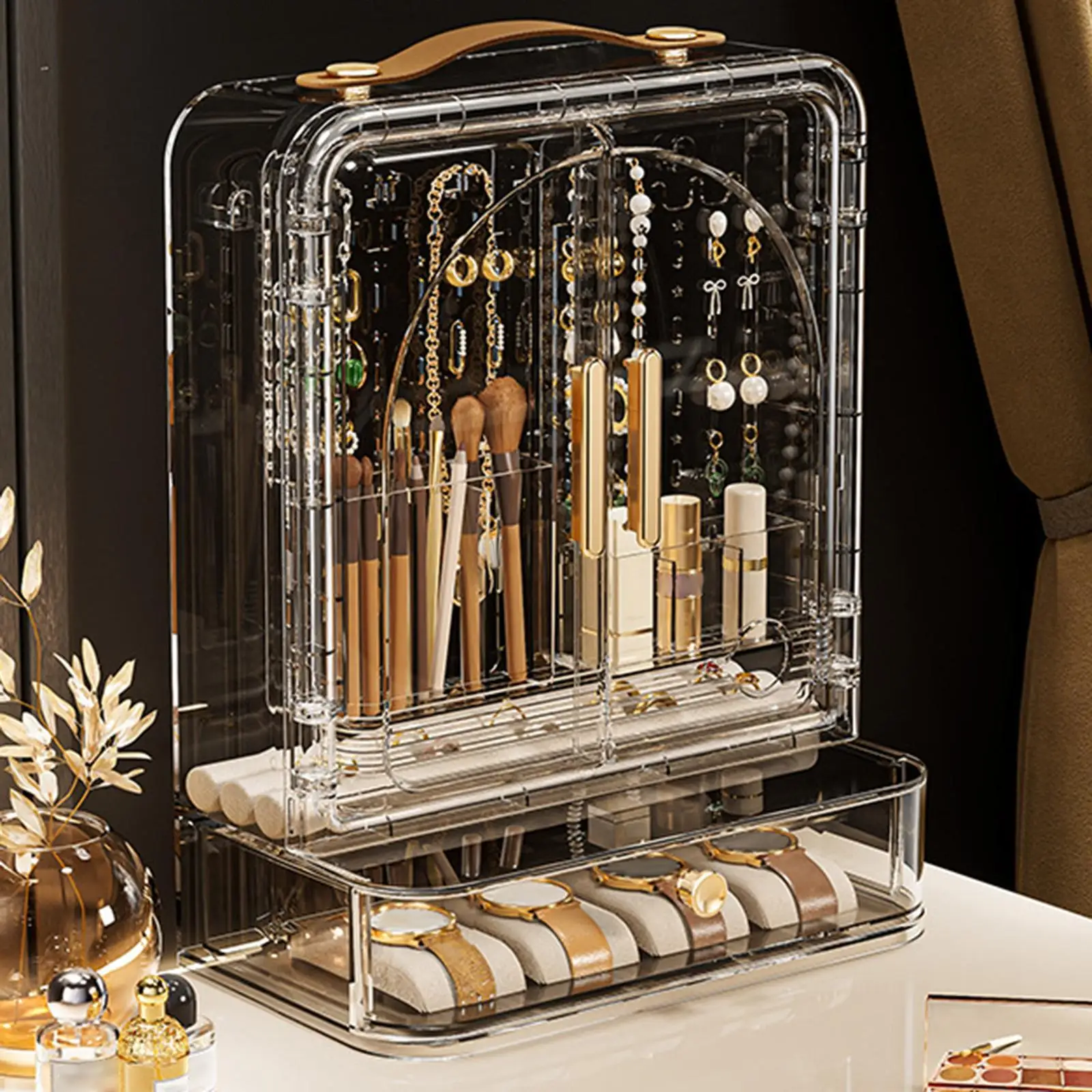 Jewelry Stand Earring Holder Clear Visible Storage Display Case Jewelry Box for Bracelets Cufflinks Anklets Rings Necklaces
Jewelry Stand Earring Holder Clear Visible Storage Display Case Jewelry Box for Bracelets Cufflinks Anklets Rings Necklaces
