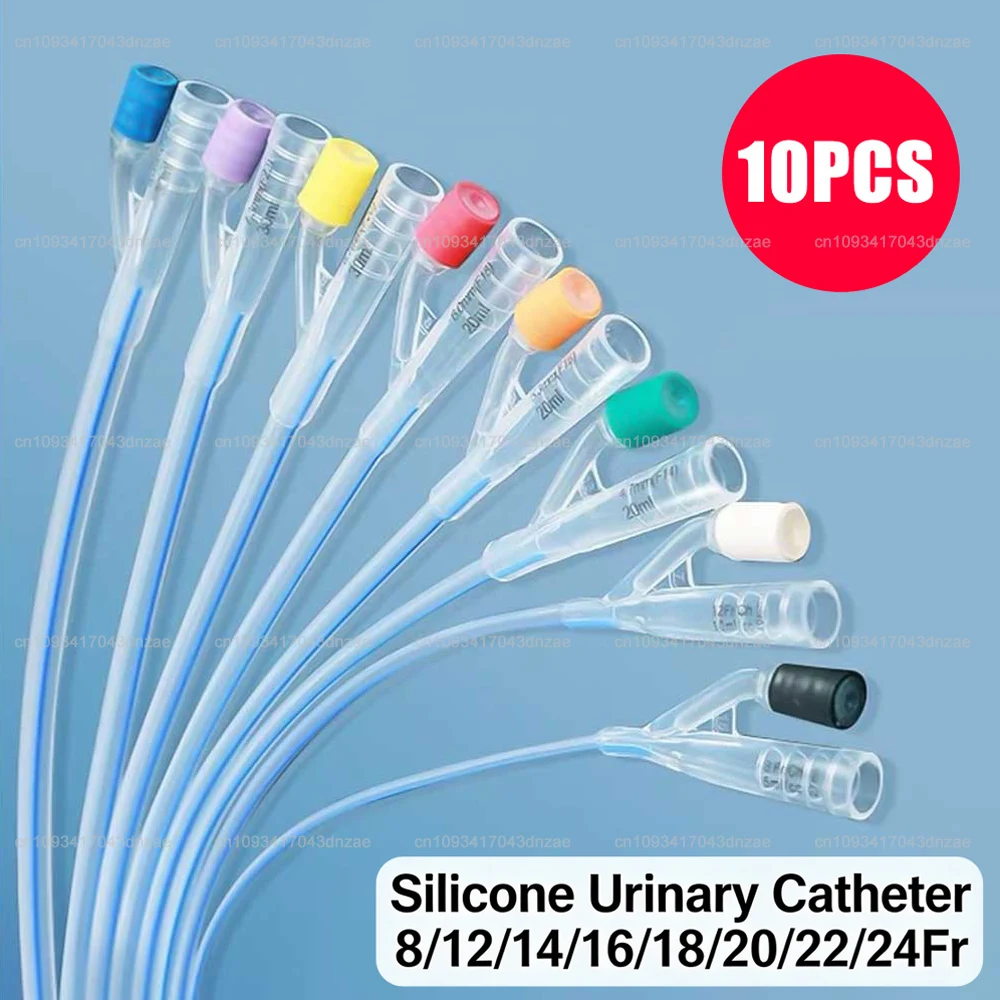 10 шт. Медицинские одноразовые силиконовые катетеры Фолея для урологии, мужские и женские, двухходовые, 8/12/14/16/18/20/22/24FR
10 шт. Медицинские одноразовые силиконовые катетеры Фолея для урологии, мужские и женские, двухходовые, 8/12/14/16/18/20/22/24FR