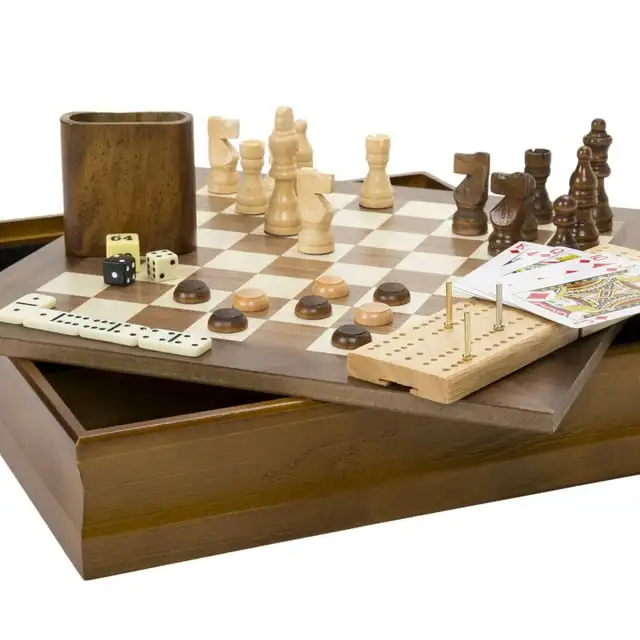 Juego de Mesa de Madera Clásico 7 en 1: Noche de Juegos Familiar con Accesorios
Juego de Mesa de Madera Clásico 7 en 1: Noche de Juegos Familiar con Accesorios