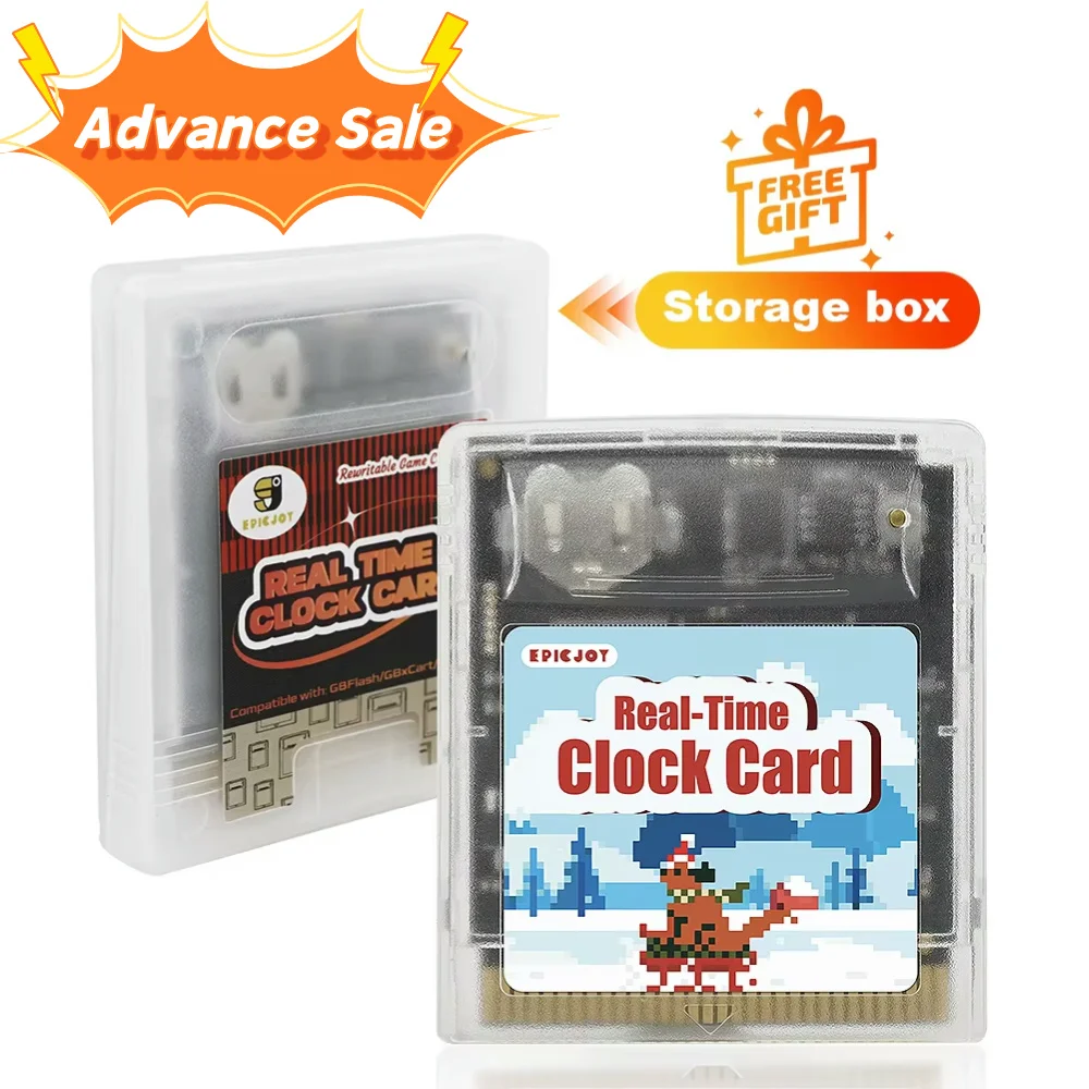 Rewritable GB/GBC Flash Cart - 8MB Storage 1Mb FRAM and RTC Functionality Compatible with GB GBC GBP
Rewritable GB/GBC Flash Cart - 8MB Storage 1Mb FRAM and RTC Functionality Compatible with GB GBC GBP