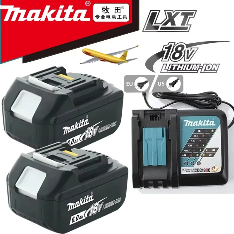 100% original Makita 6.0Ah 18V Rechargeable Battery for Makita 18V BL1830 BL1830B BL1840 BL1840B BL1850 BL1850B Power Tools
100% original Makita 6.0Ah 18V Rechargeable Battery for Makita 18V BL1830 BL1830B BL1840 BL1840B BL1850 BL1850B Power Tools