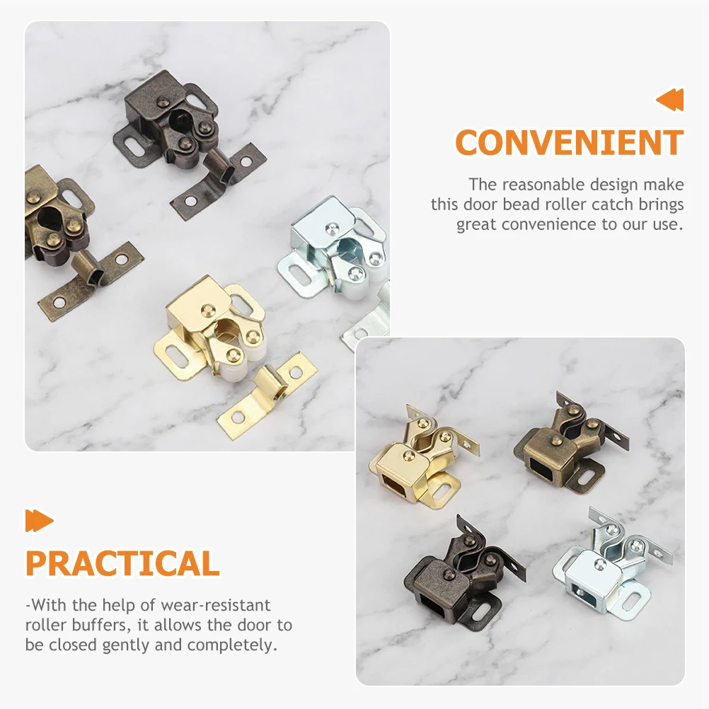 20 Pcs Door Clip Double Roller Catch Cabinet Bead Catches and Latches for Doors Cold Rolled Steel Home Cupboard RV
20 Pcs Door Clip Double Roller Catch Cabinet Bead Catches and Latches for Doors Cold Rolled Steel Home Cupboard RV