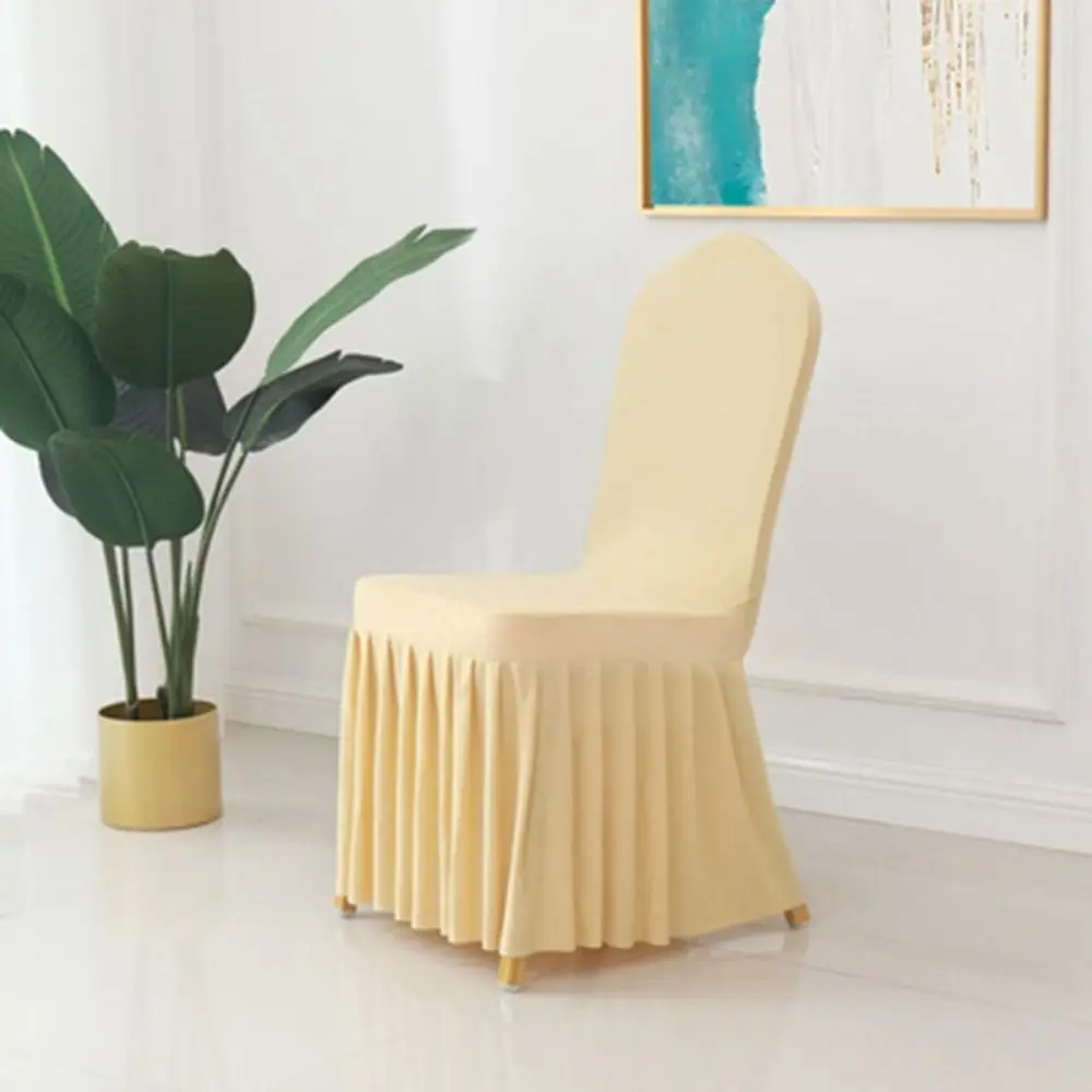 Multiple Colors Solid Color Pleated Skirt Chair Covers Soft Thicker Chair Cushion Stretchy Chair Protective Case Banquet
Multiple Colors Solid Color Pleated Skirt Chair Covers Soft Thicker Chair Cushion Stretchy Chair Protective Case Banquet