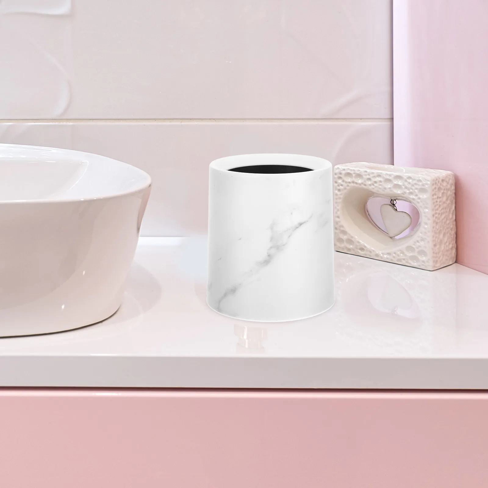 Marble Trash Can Desktop Office Bin Bedside Garbage Countertop Rubbish Bathroom Wastebasket Convenient
Marble Trash Can Desktop Office Bin Bedside Garbage Countertop Rubbish Bathroom Wastebasket Convenient