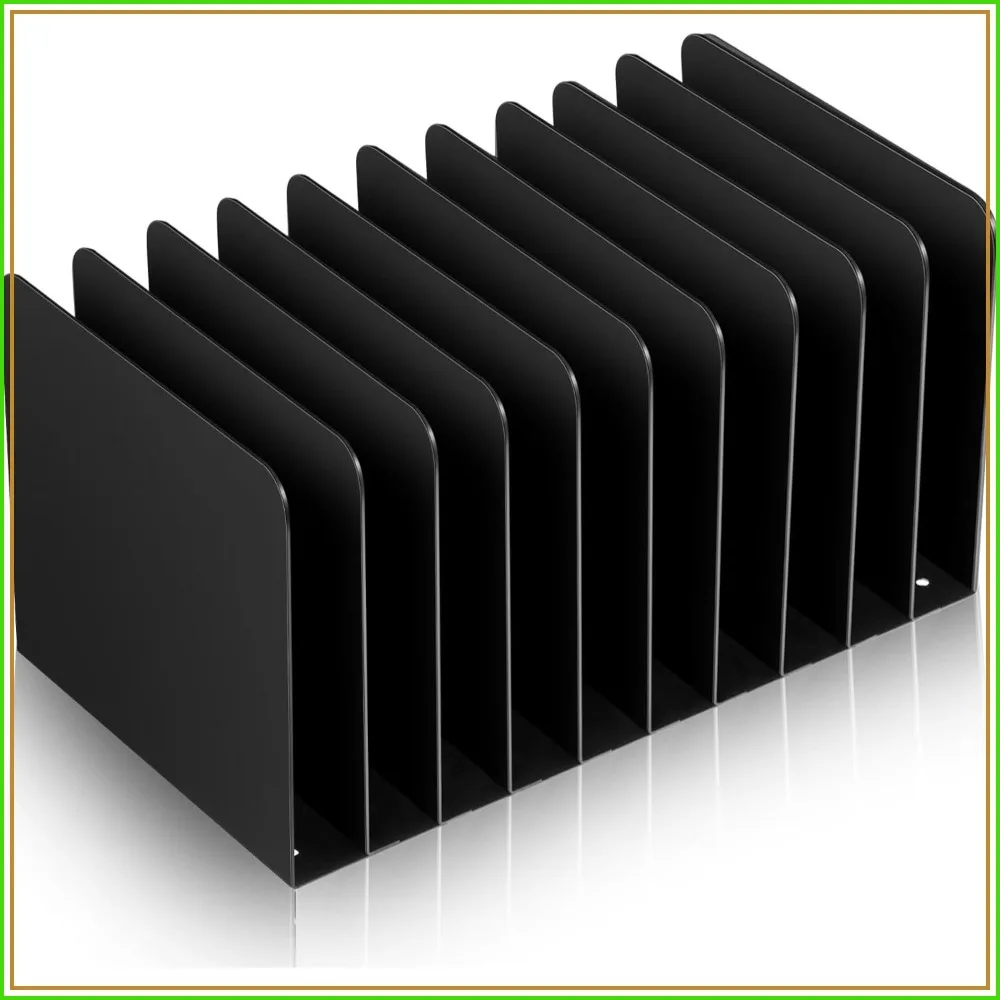 Metal Desktop File Organizer, 10 Compartments, File Sorter for Office Home Classroom, Vertical File Holder, 10.63x5.79x5.41 Inches
Metal Desktop File Organizer, 10 Compartments, File Sorter for Office Home Classroom, Vertical File Holder, 10.63x5.79x5.41 Inches