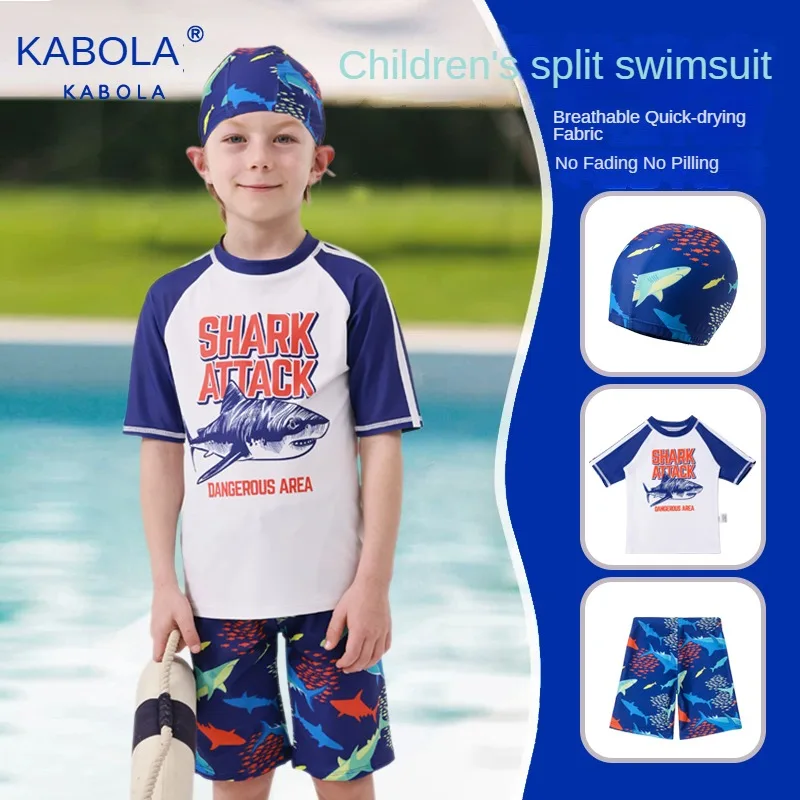 Детский купальник с изображением большой акулы для мальчиков, комплект из 3 предметов, тренировочный костюм для плавания, пляжная одежда, новый стиль 2025 года
Детский купальник с изображением большой акулы для мальчиков, комплект из 3 предметов, тренировочный костюм для плавания, пляжная одежда, новый стиль 2025 года