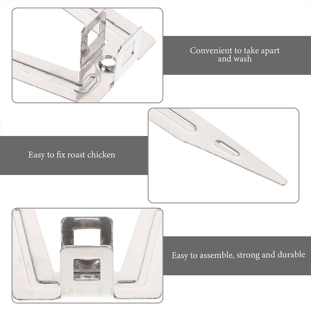 8pcs Stainless Steel Roast Chicken Forks Oven Air Fryer Accessories High Temp Resistant Easy Clean Rotating Meat Grill Tools For
8pcs Stainless Steel Roast Chicken Forks Oven Air Fryer Accessories High Temp Resistant Easy Clean Rotating Meat Grill Tools For