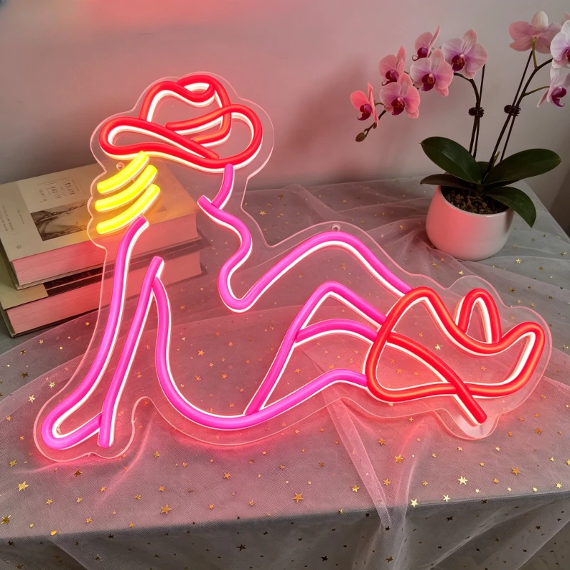 Female Silhouette LED Neon Sign Pink Glow for Home Decor Bedroom Living Room Bar Cafe Romantic Night Light Party Wedding Gift
Female Silhouette LED Neon Sign Pink Glow for Home Decor Bedroom Living Room Bar Cafe Romantic Night Light Party Wedding Gift