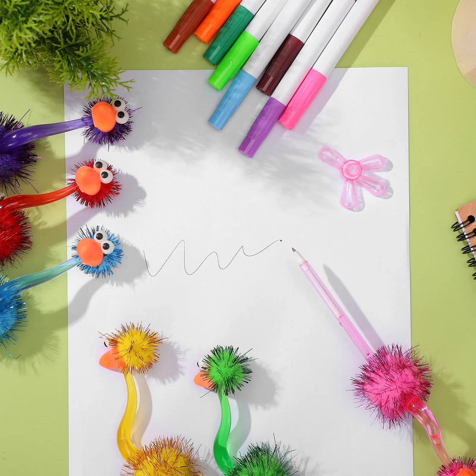 24Pcs Cartoon Ball-Point Pens Ostriches Shape Lightweight for Writing School Office Gift Stationery
24Pcs Cartoon Ball-Point Pens Ostriches Shape Lightweight for Writing School Office Gift Stationery