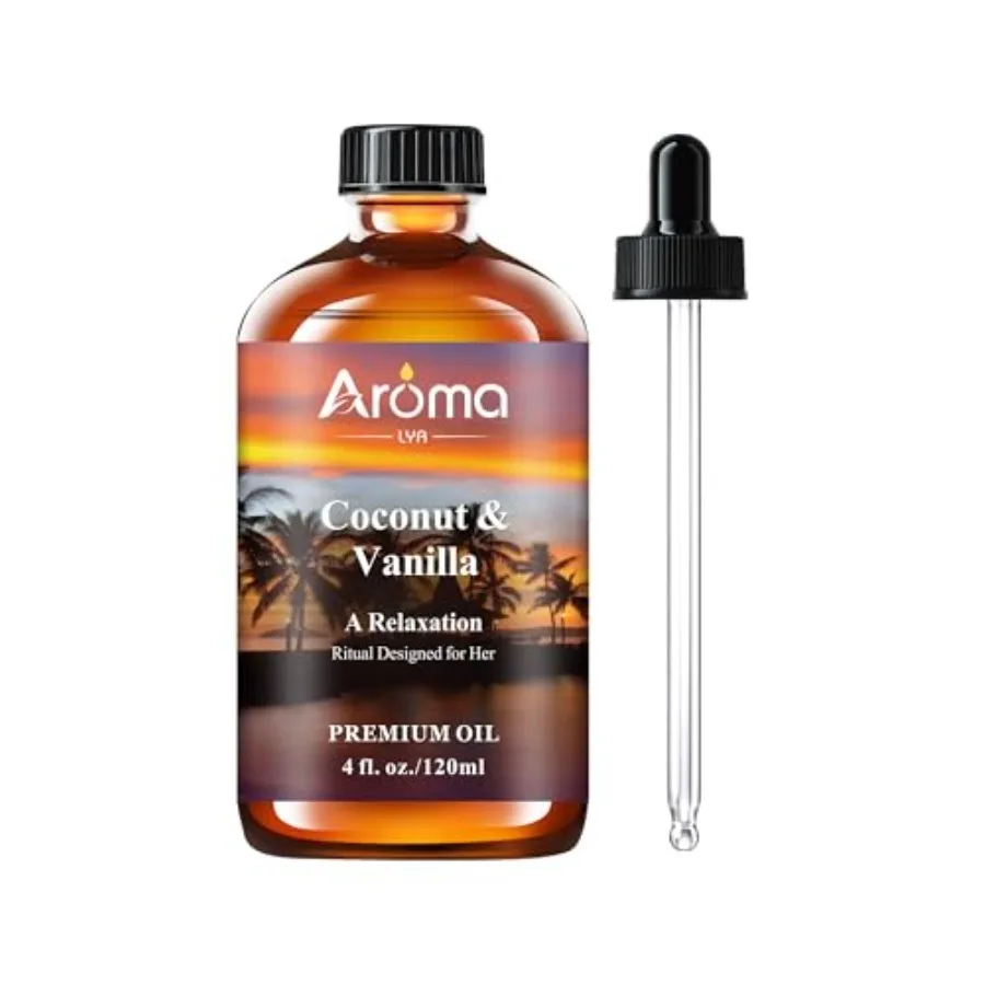 Coconut Vanilla ential Oil 4fl.Oz - ential Oils for Diffusers for Home and Aromatherapy - Vanilla Oil for Diffuser, Scented Oil
Coconut Vanilla ential Oil 4fl.Oz - ential Oils for Diffusers for Home and Aromatherapy - Vanilla Oil for Diffuser, Scented Oil