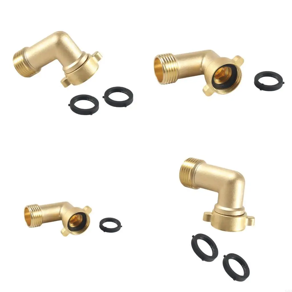 Sturdy 3/4 Brass Hose Elbow Fitting Twist Prevention Design Fits Standard Tubes
Sturdy 3/4 Brass Hose Elbow Fitting Twist Prevention Design Fits Standard Tubes