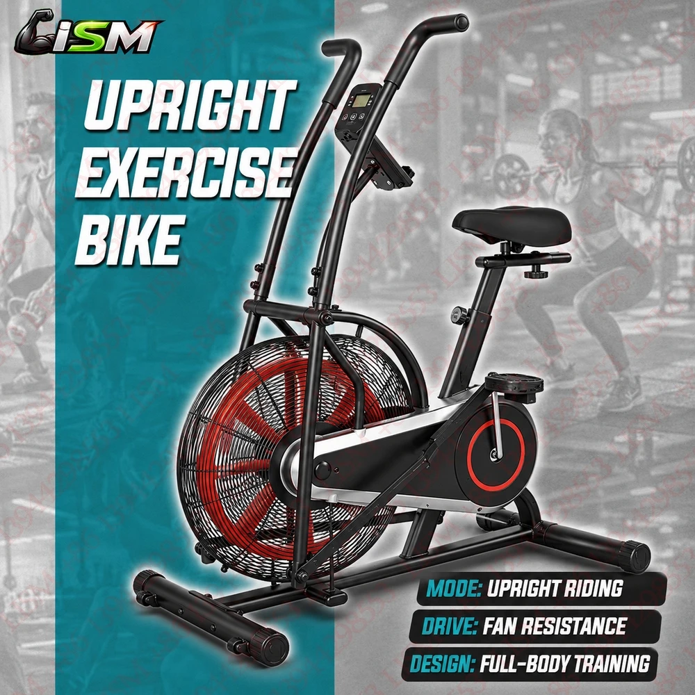 Upright Exercise Bike Air Resistance LCD Monitor Home Gym Cardio Workout Adjustable Phone Holder Stationary Cycling Equipment
Upright Exercise Bike Air Resistance LCD Monitor Home Gym Cardio Workout Adjustable Phone Holder Stationary Cycling Equipment