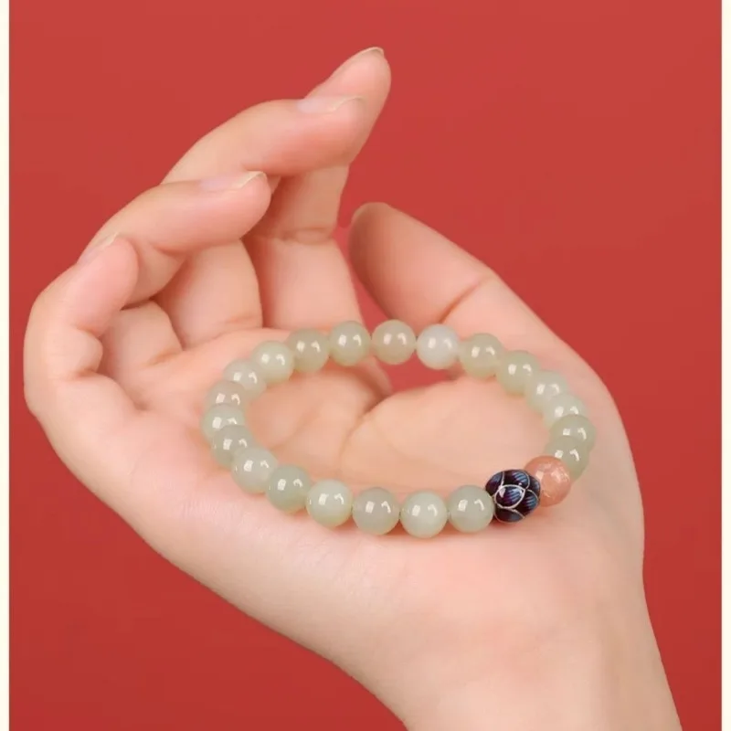 Natural Hetian Jade Calm Lotus Beaded Bracelet with Fortune Beads for Men Women 2026 Lucky Gifts
Natural Hetian Jade Calm Lotus Beaded Bracelet with Fortune Beads for Men Women 2026 Lucky Gifts