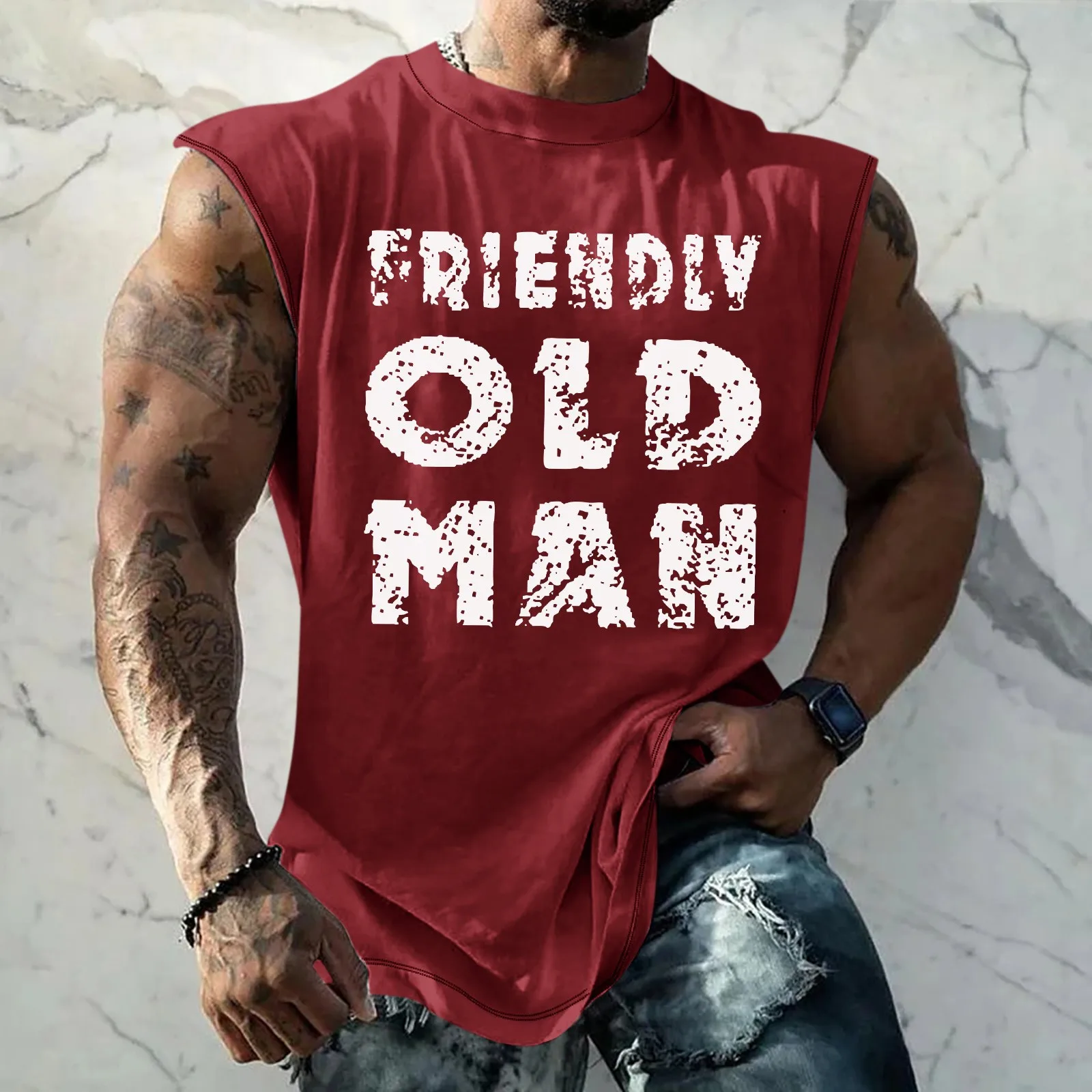 Summer Sportswear Man Solid Color Printed Sweat-Absorbing Breathable Shoulder Expanding Sleeveless Vest Ropa Para Caballero
Summer Sportswear Man Solid Color Printed Sweat-Absorbing Breathable Shoulder Expanding Sleeveless Vest Ropa Para Caballero