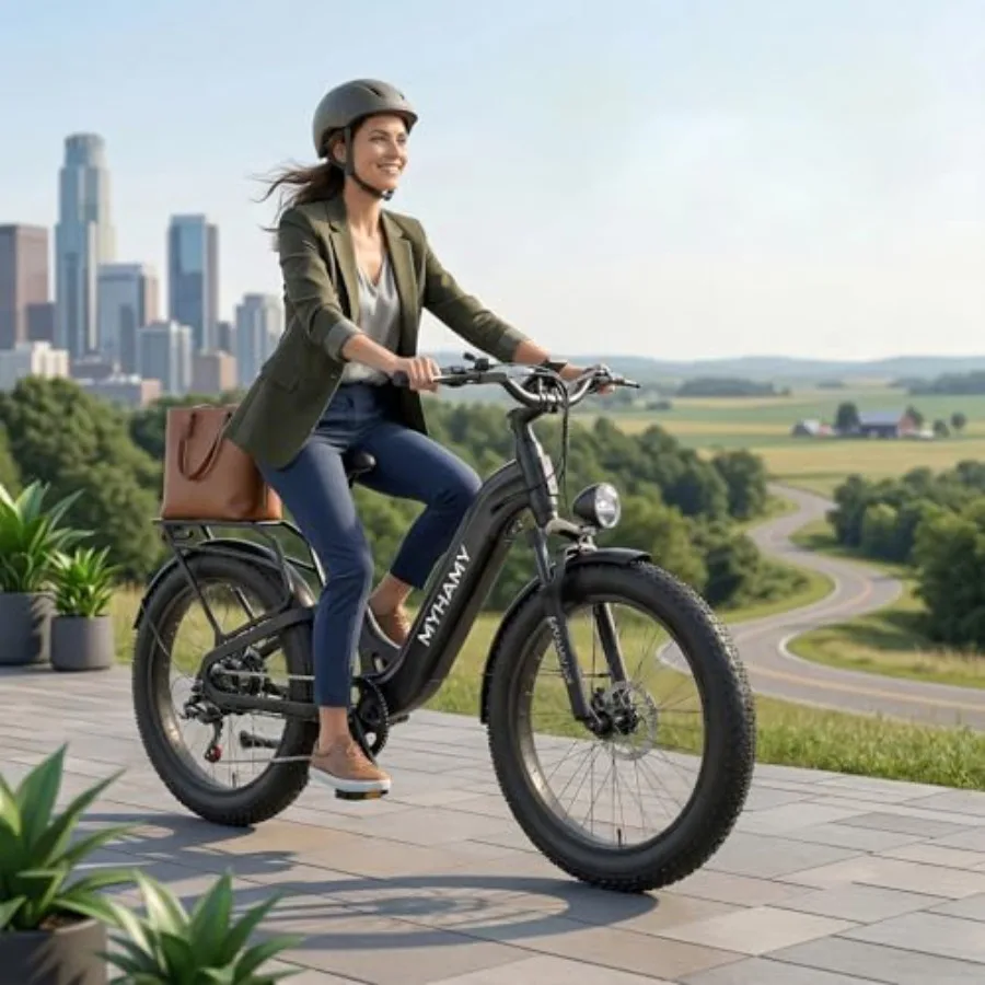 Electric Bike for off-road commuting adventure: 2000W peak motor 35MPH 48V 18.5AH removable battery 40-80 miles 24 fat tires fu
Electric Bike for off-road commuting adventure: 2000W peak motor 35MPH 48V 18.5AH removable battery 40-80 miles 24 fat tires fu