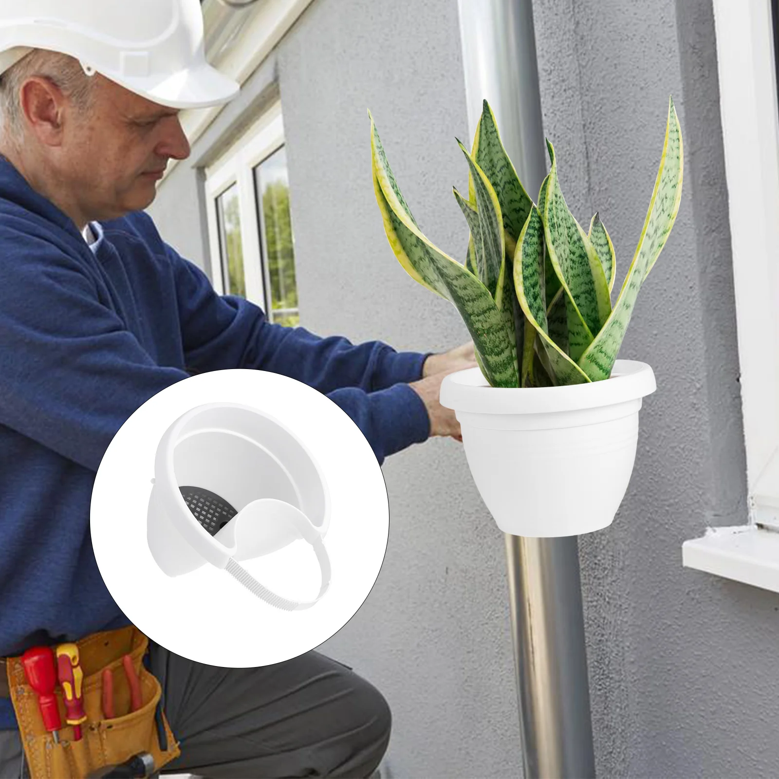 Water Pipe Wall Hanging Flower Pot Thickened Basket Creative Useful Planter Down- Downpipe Type Lightweight Container Plants
Water Pipe Wall Hanging Flower Pot Thickened Basket Creative Useful Planter Down- Downpipe Type Lightweight Container Plants
