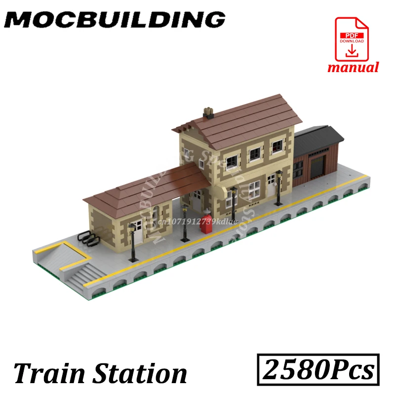 Train Station with Interiors Bricks MOC Building Blocks City Street View Railroad Bricks Railroad Construction Toys Gift
Train Station with Interiors Bricks MOC Building Blocks City Street View Railroad Bricks Railroad Construction Toys Gift