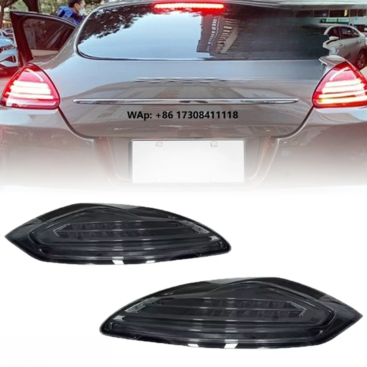Pair Black Led Lamp Tail Light Assembly for 2010-2013 Panamera 970
Pair Black Led Lamp Tail Light Assembly for 2010-2013 Panamera 970