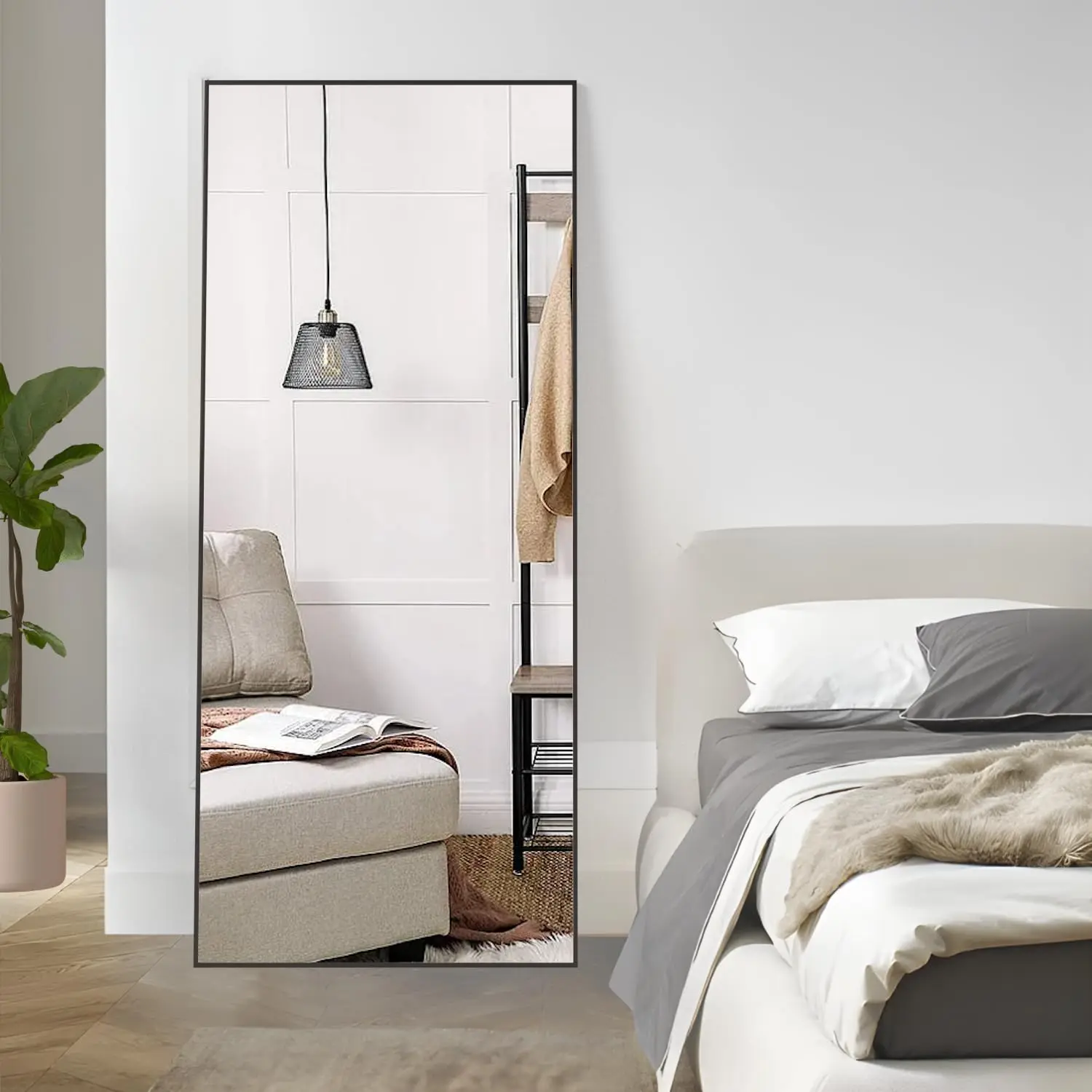 65x24 Full Length Mirror Aluminum Frame Standing Hanging Wall Mount Living Room Bedroom Customized
65x24 Full Length Mirror Aluminum Frame Standing Hanging Wall Mount Living Room Bedroom Customized