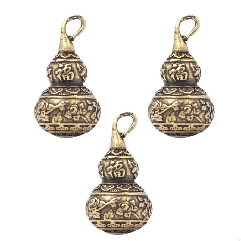 652F Pack of 3 Delicate Gourd Necklace Pendants Gourd Jewelry Findings Brass Texture for Jewelry Designing and Accessory
652F Pack of 3 Delicate Gourd Necklace Pendants Gourd Jewelry Findings Brass Texture for Jewelry Designing and Accessory