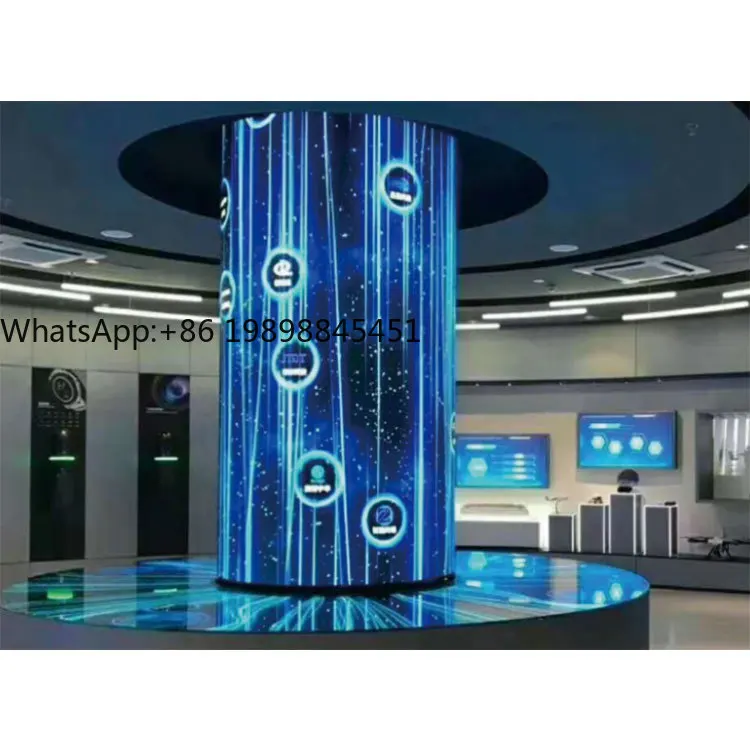 Customized Flexible Curved Cylindrical LED Display Digital Signage Manufacturers' Ordinary Discount LED Screen Animation
Customized Flexible Curved Cylindrical LED Display Digital Signage Manufacturers' Ordinary Discount LED Screen Animation