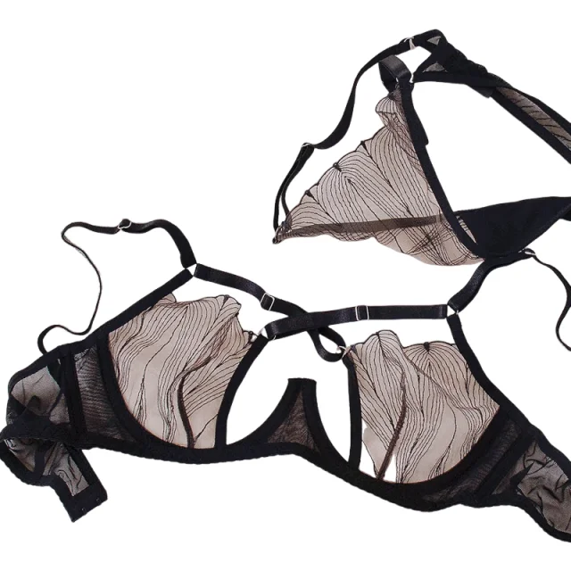 KUCLUT Cross Mesh Eyelash Lingerie Women Lace Steel Bra Hollow Out Underwear Set Deep V Push Up Bras underpant set
KUCLUT Cross Mesh Eyelash Lingerie Women Lace Steel Bra Hollow Out Underwear Set Deep V Push Up Bras underpant set