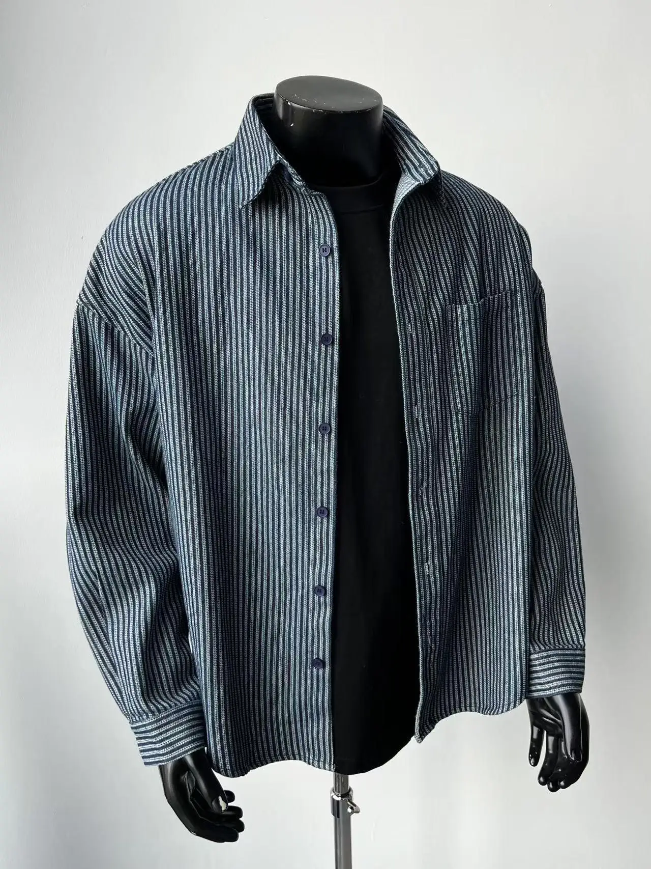 Retro Japanese Sle Long Sve Men's irt Vertical Stripes Spring Autumn Casual Versatile Layering CleanFit Light Jaet
Retro Japanese Sle Long Sve Men's irt Vertical Stripes Spring Autumn Casual Versatile Layering CleanFit Light Jaet