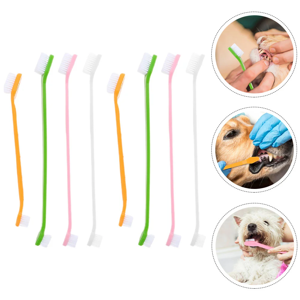 8 Pcs Double Head Dog Toothbrush Puppy for Small Dogs and Toothpaste Pet Cleaning Supply Large Supplies
8 Pcs Double Head Dog Toothbrush Puppy for Small Dogs and Toothpaste Pet Cleaning Supply Large Supplies