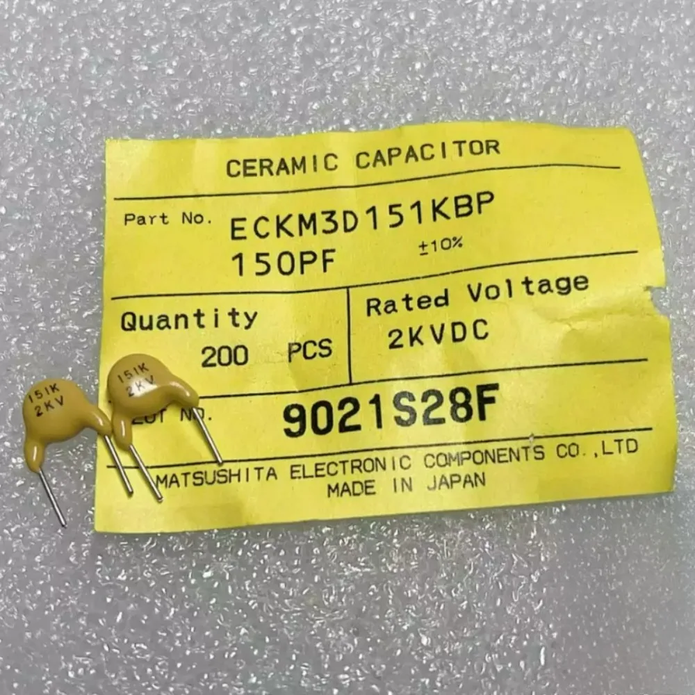 20pcs/lot 0.00015uf 2KV 150pF 151 Brand New High Voltage Ceramic Capacitor ECKM3D151KBP
20pcs/lot 0.00015uf 2KV 150pF 151 Brand New High Voltage Ceramic Capacitor ECKM3D151KBP