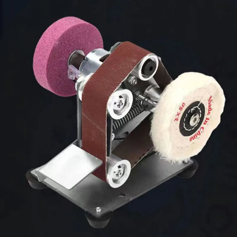 Multifunctional Grinder Mini Electric Belt Sander Sharpener Cutter Knife Edges Electric Bench Grinder Polisher Machine 7 Speed
Multifunctional Grinder Mini Electric Belt Sander Sharpener Cutter Knife Edges Electric Bench Grinder Polisher Machine 7 Speed
