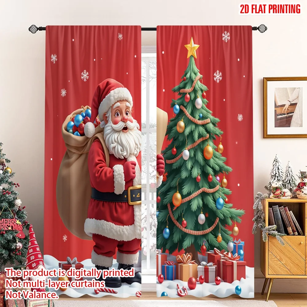 2pcs 2D flat printing Christmas Curtain Santa Claus Christmas Festive Gifts Polyester Without Electricity 0 for bedroom living
2pcs 2D flat printing Christmas Curtain Santa Claus Christmas Festive Gifts Polyester Without Electricity 0 for bedroom living
