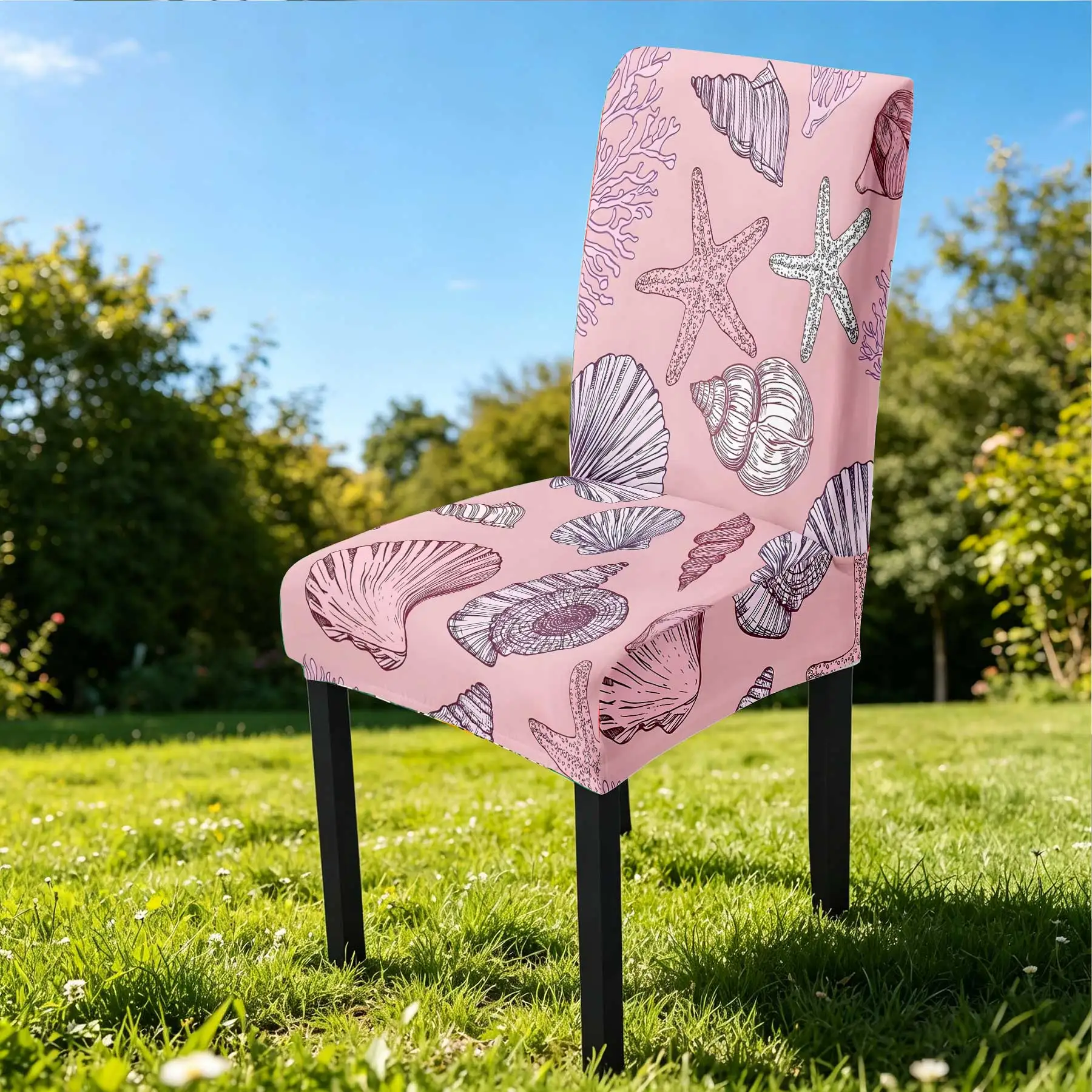 2026 Summer Outdoor Stretch Chair Cover, Sea Shell Starfish Print Elastic Slipcover, Washable Fade - Resistant
2026 Summer Outdoor Stretch Chair Cover, Sea Shell Starfish Print Elastic Slipcover, Washable Fade - Resistant