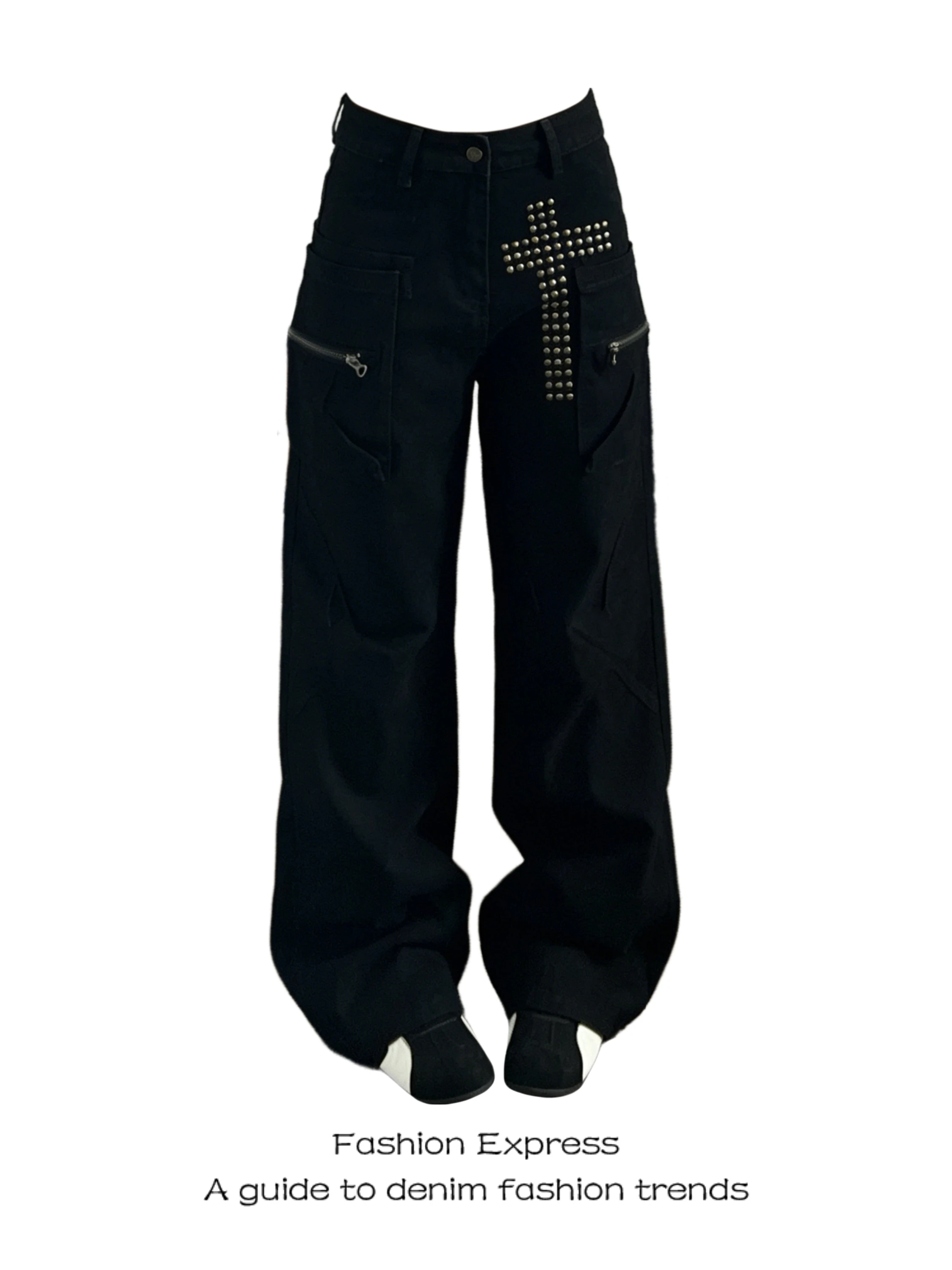 Black Denim Jeans Women's 2026 New Style Low Waist Loose Slimming Elegant Design Heavy Work Extended Wide Leg Pants
Black Denim Jeans Women's 2026 New Style Low Waist Loose Slimming Elegant Design Heavy Work Extended Wide Leg Pants