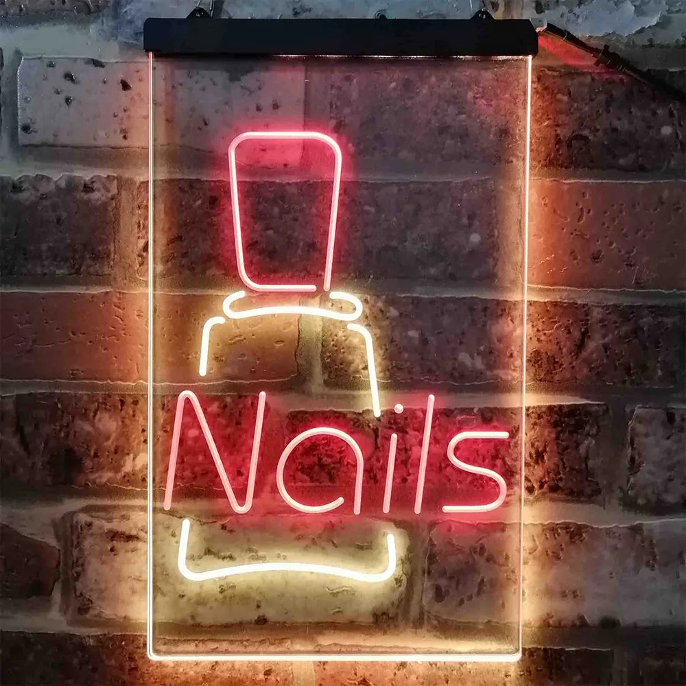 Custom Neon Sign Beauty And Nail Salon Dual Color LED Neon Light Nail Salon Wall Decor Nail Bottle Beauty Salon LED Neon Light 
Custom Neon Sign Beauty And Nail Salon Dual Color LED Neon Light Nail Salon Wall Decor Nail Bottle Beauty Salon LED Neon Light