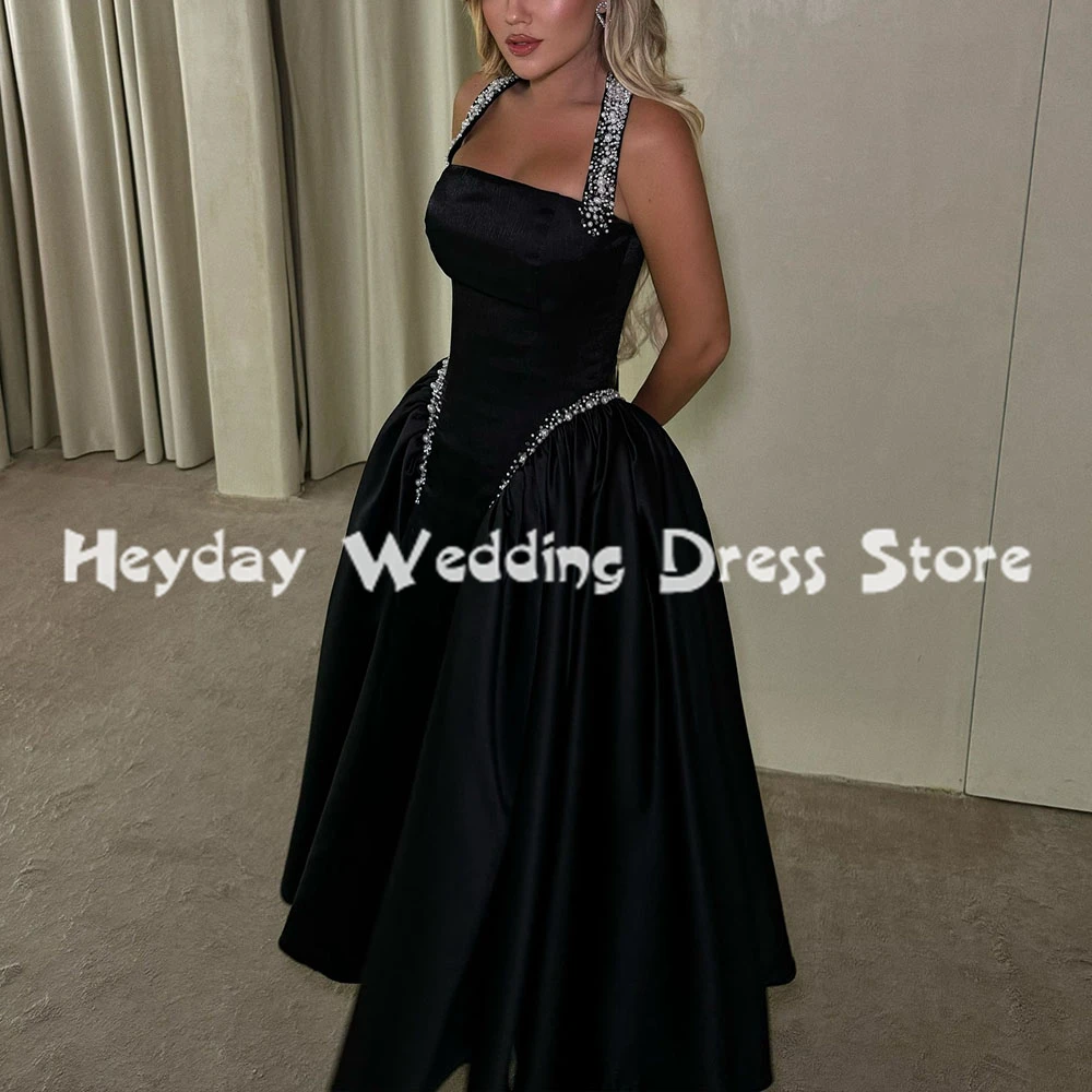 Heyday женские вечерние платья трапециевидной формы с лямкой на шее и бисером, с рукавами длиной до пола, вечерние элегантные вечерние платья 2025
Heyday женские вечерние платья трапециевидной формы с лямкой на шее и бисером, с рукавами длиной до пола, вечерние элегантные вечерние платья 2025