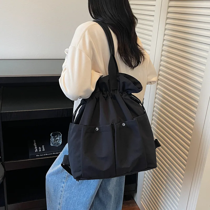 Canvas Shoulder Shopper Bag for Women 2026 Large Woman Tote Bag Fashion Japanese Designer Female Handbags Purses Bolsas
Canvas Shoulder Shopper Bag for Women 2026 Large Woman Tote Bag Fashion Japanese Designer Female Handbags Purses Bolsas