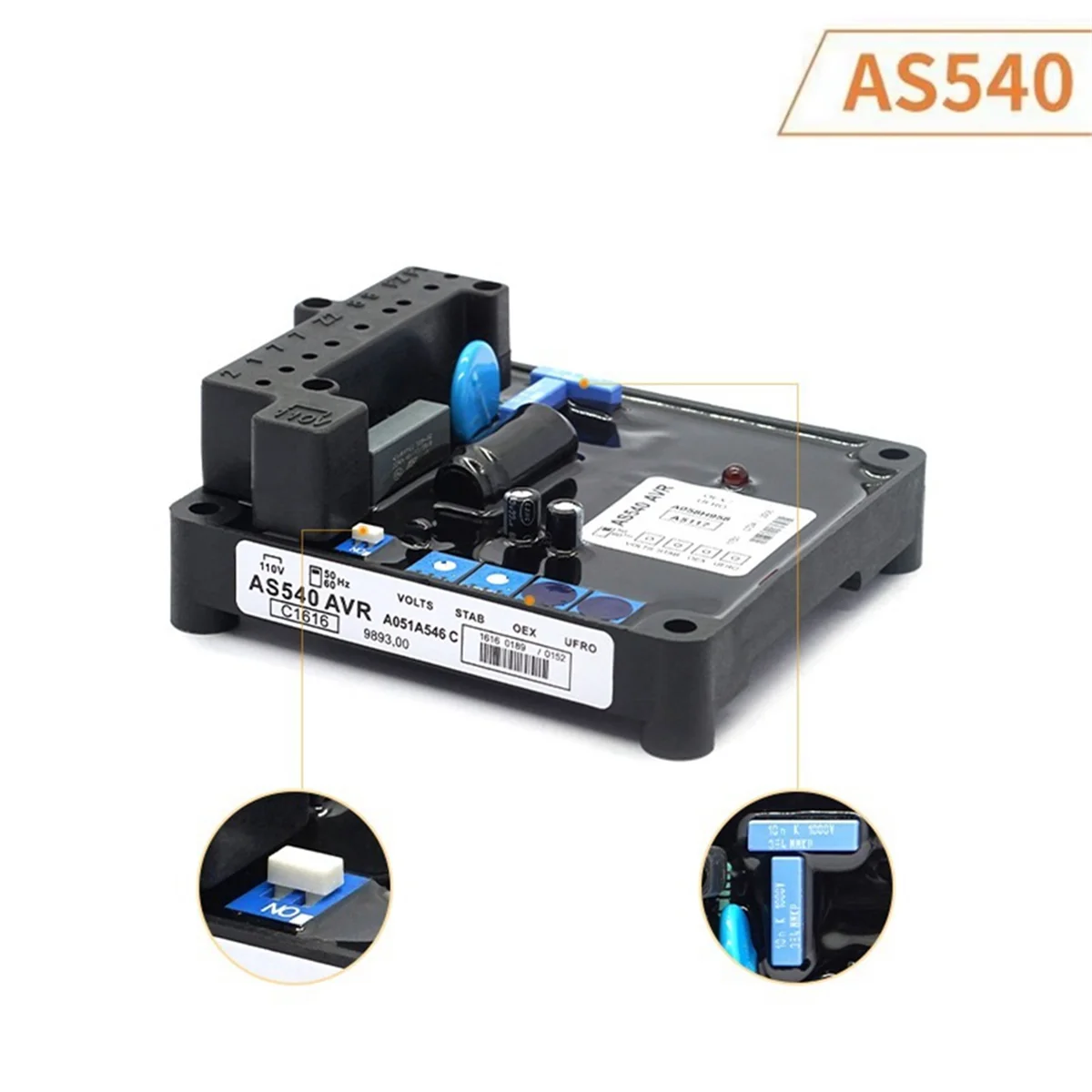 CEA AS540 AVR Brushless Generator Automatic Voltage Regulator Power Stabilizer Power Crude Oil Genset Alternator Accessories
CEA AS540 AVR Brushless Generator Automatic Voltage Regulator Power Stabilizer Power Crude Oil Genset Alternator Accessories