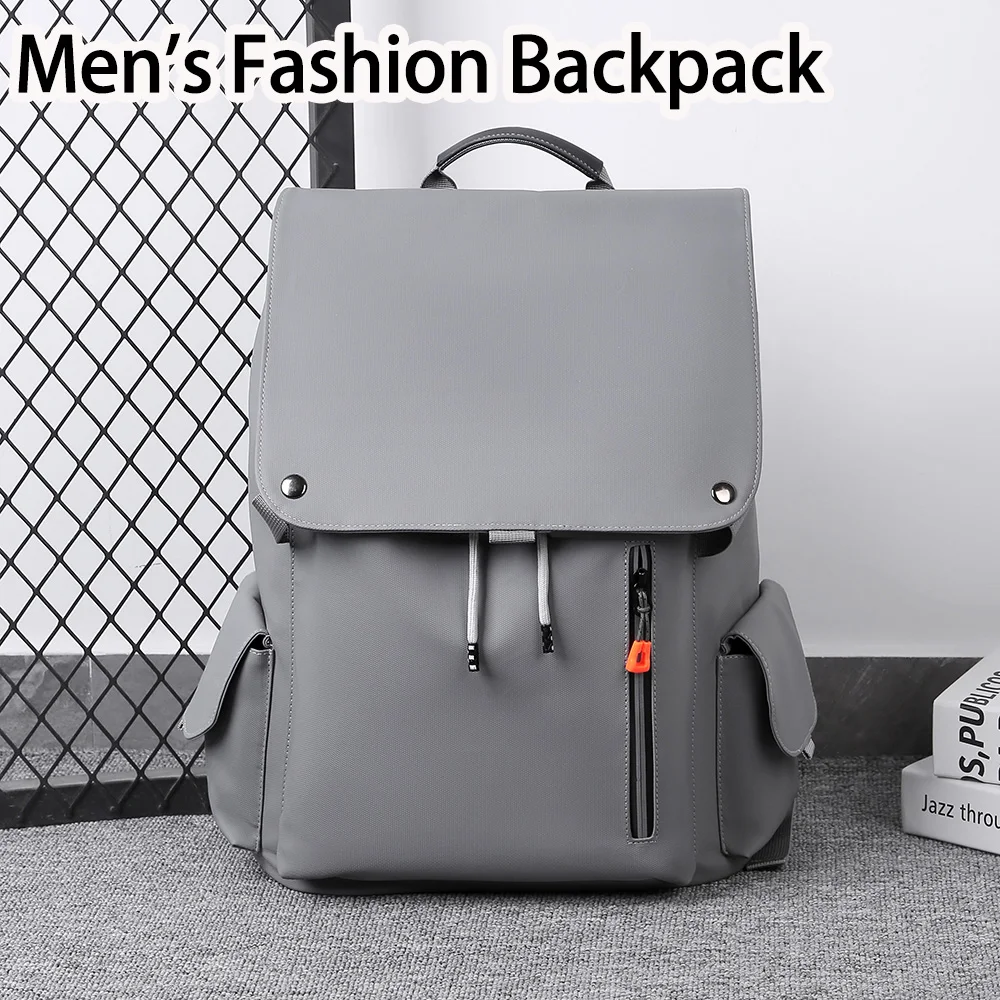Stylish Flip-Top Large Capacity Men's Backpack Water-Resistant PU Durable Men's Casual Backpack 15.6-Inch Commuter Laptop Backpa
Stylish Flip-Top Large Capacity Men's Backpack Water-Resistant PU Durable Men's Casual Backpack 15.6-Inch Commuter Laptop Backpa