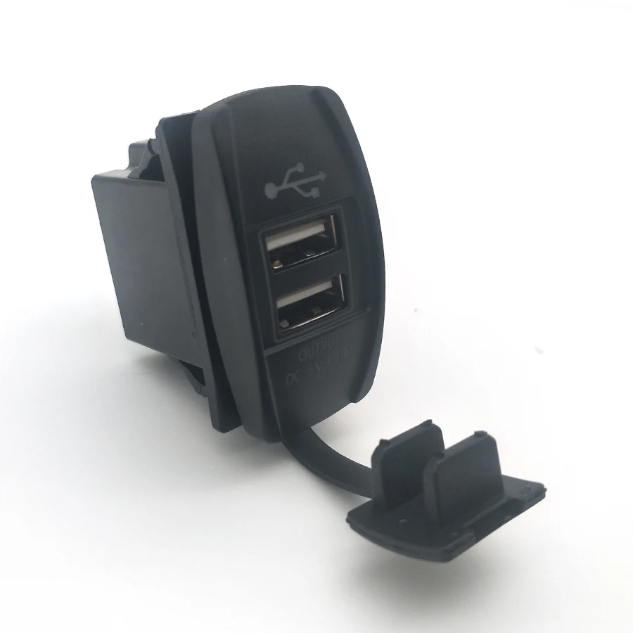 12-24V DC 5V Dual USB Car Charger Port Socket 3.1A Double Waterproof And Dustproof
12-24V DC 5V Dual USB Car Charger Port Socket 3.1A Double Waterproof And Dustproof