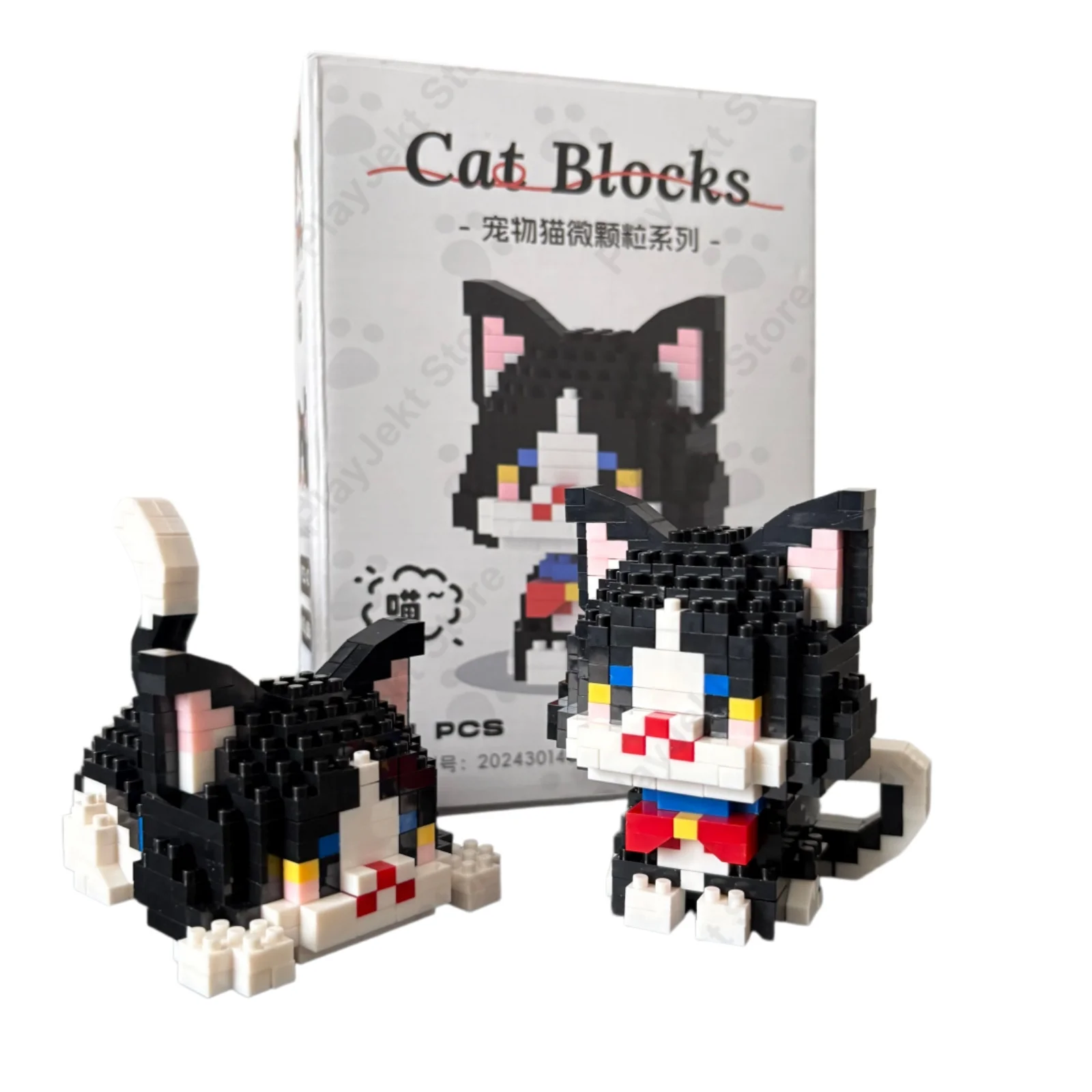 Red Bowtie Cow Cat Mini Puzzle Blocks DIY Kitten Desktop Ornament One Box Includes Two Buildable Designs girl birthday gifts
Red Bowtie Cow Cat Mini Puzzle Blocks DIY Kitten Desktop Ornament One Box Includes Two Buildable Designs girl birthday gifts