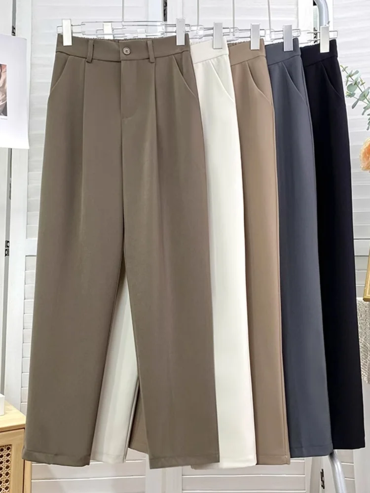Slimming High Waist Wide Leg Suit Pants Women Summer Loose Elegant Floor Length Straight Casual Trousers Korean Style Commute
Slimming High Waist Wide Leg Suit Pants Women Summer Loose Elegant Floor Length Straight Casual Trousers Korean Style Commute