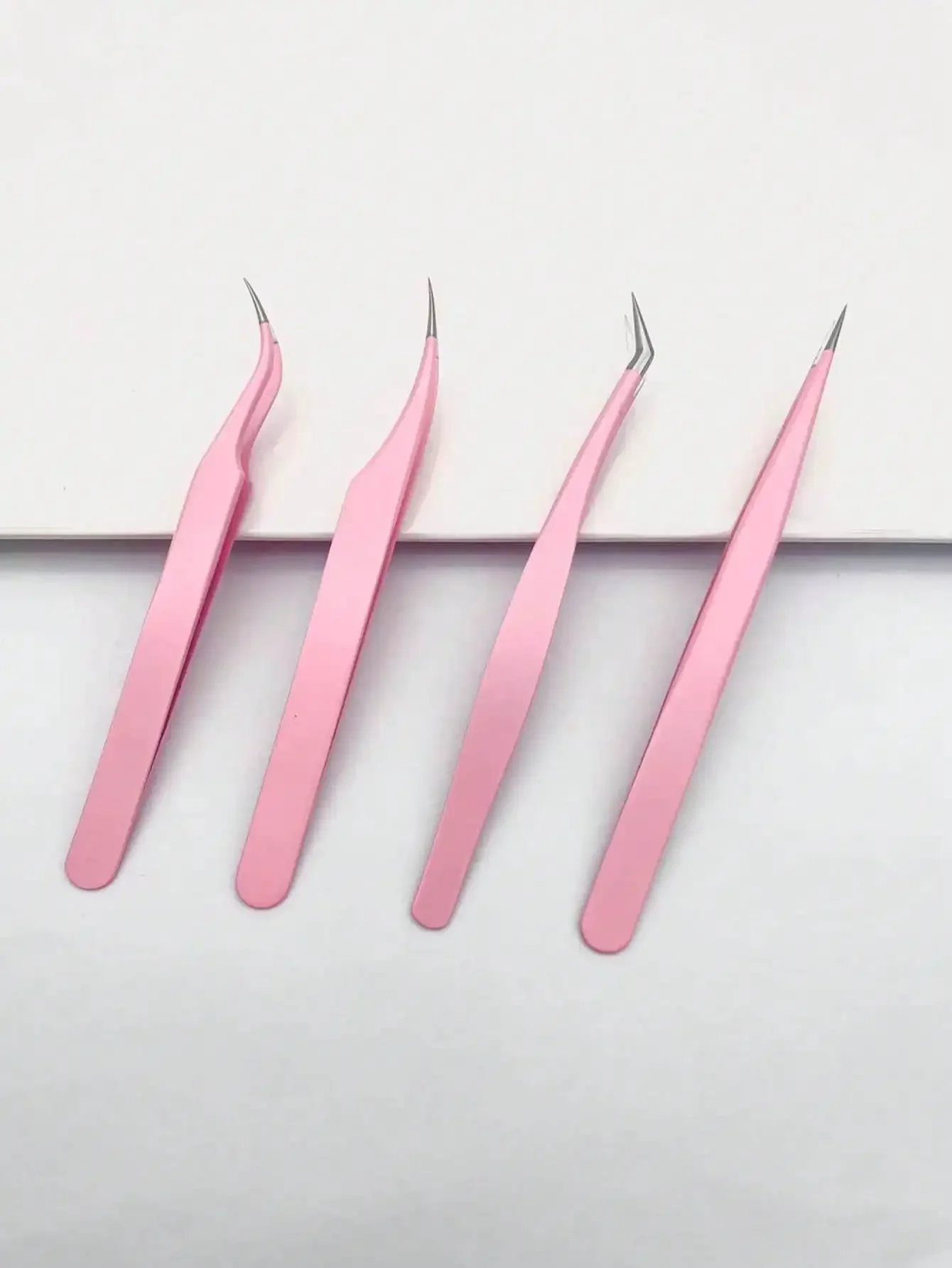 4pcs Pink Eyelash Curler Set, Stainless Steel Tweezers, Curved Tweezers, Eyelash Beauty Tools, Women Eyelash Extension Precision Tweezers, Handcraft Adhesive Tools, Suitable For Gifts
4pcs Pink Eyelash Curler Set, Stainless Steel Tweezers, Curved Tweezers, Eyelash Beauty Tools, Women Eyelash Extension Precision Tweezers, Handcraft Adhesive Tools, Suitable For Gifts