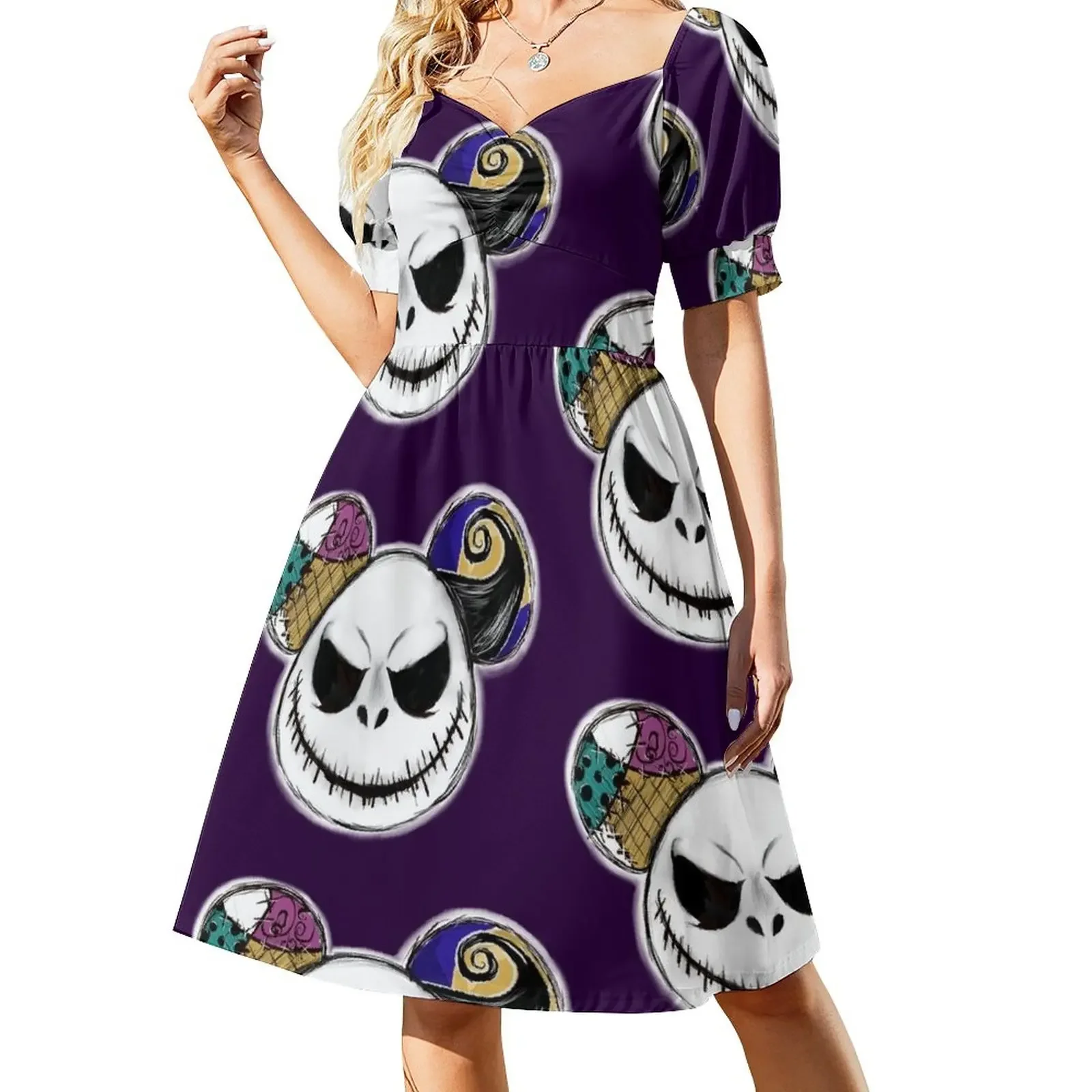 Jack Mouse Head Collage Short-Sleeved Dress dresses for woman Women's evening dress
Jack Mouse Head Collage Short-Sleeved Dress dresses for woman Women's evening dress