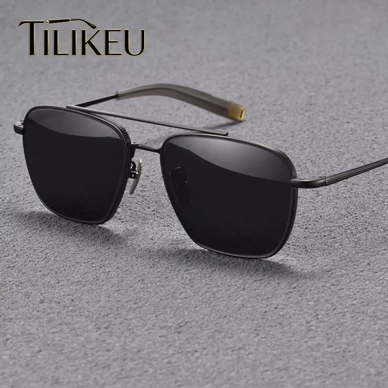 2026 Pure Titanium Ultra-Light Retro Large Frame Double Bridge Sunglasses for Men Driving Fishing Polarized Sun Glasses UV400
2026 Pure Titanium Ultra-Light Retro Large Frame Double Bridge Sunglasses for Men Driving Fishing Polarized Sun Glasses UV400
