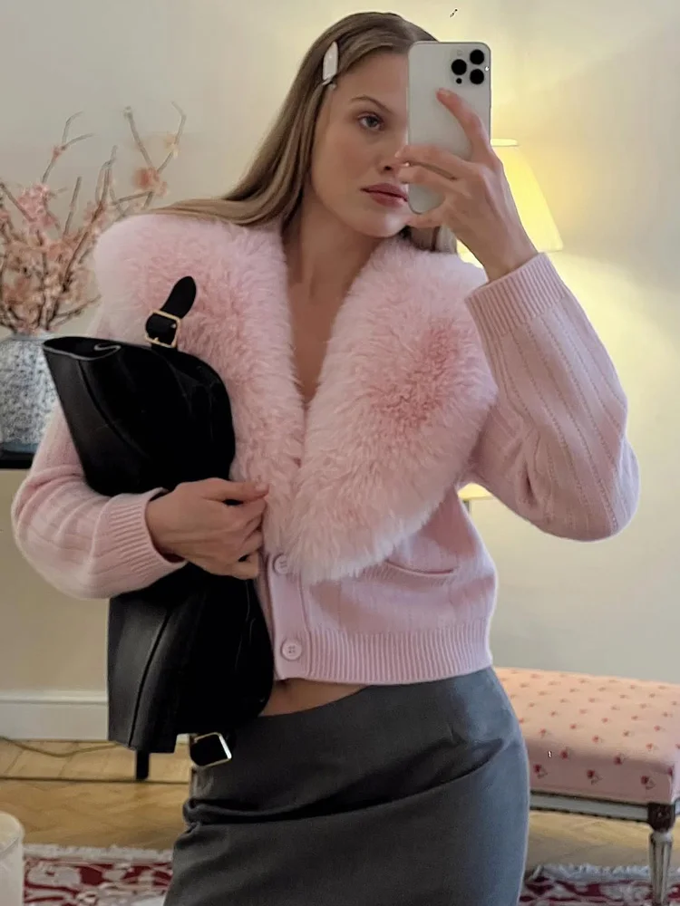 Tossy Fashion Knit Fluffy Cardigan Sweater Women's Ribbed Long Sleeve V-Neck Fluffy Elegant jacket Coat Female Knitwear Cardigan
Tossy Fashion Knit Fluffy Cardigan Sweater Women's Ribbed Long Sleeve V-Neck Fluffy Elegant jacket Coat Female Knitwear Cardigan