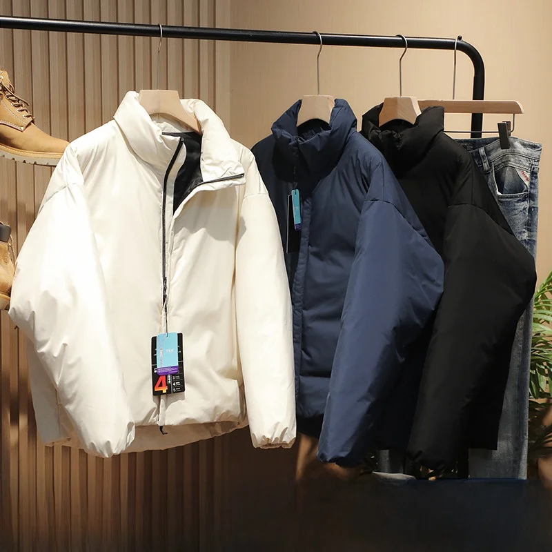 Warm Simple Bread Sle down Jaet oulder Drop Loose Couple Outerwear Youthful Vitali Pure Color Waterproof ort
Warm Simple Bread Sle down Jaet oulder Drop Loose Couple Outerwear Youthful Vitali Pure Color Waterproof ort