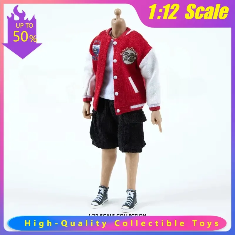 1/12 Scale Male Soldier Casual Baseball Uniform Set Vest Short Pants Clothes for 6Inch Action Figure Doll Body Accessories
1/12 Scale Male Soldier Casual Baseball Uniform Set Vest Short Pants Clothes for 6Inch Action Figure Doll Body Accessories